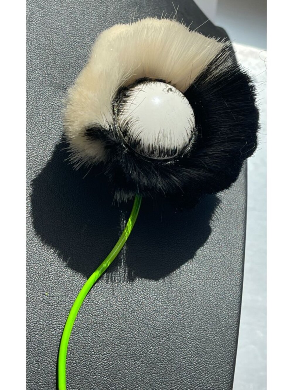 Hattie Carnegie Unsigned Vintage Powder Puff Brushing Flower Brooch Retro Mod Ar